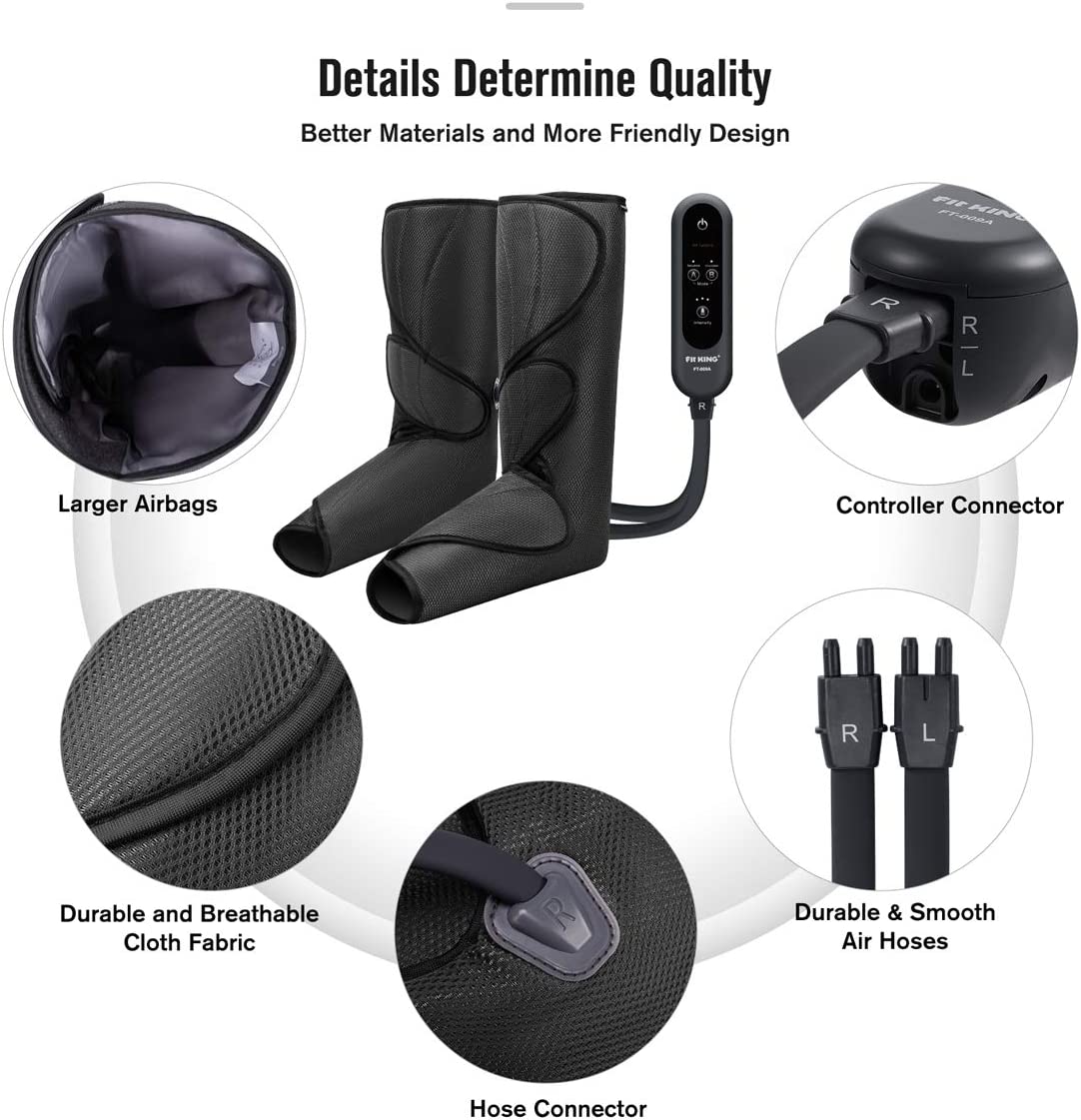 FIT KING Fortschrittliches Bein- und Fußkompressionsmassagegerät | FT-009A