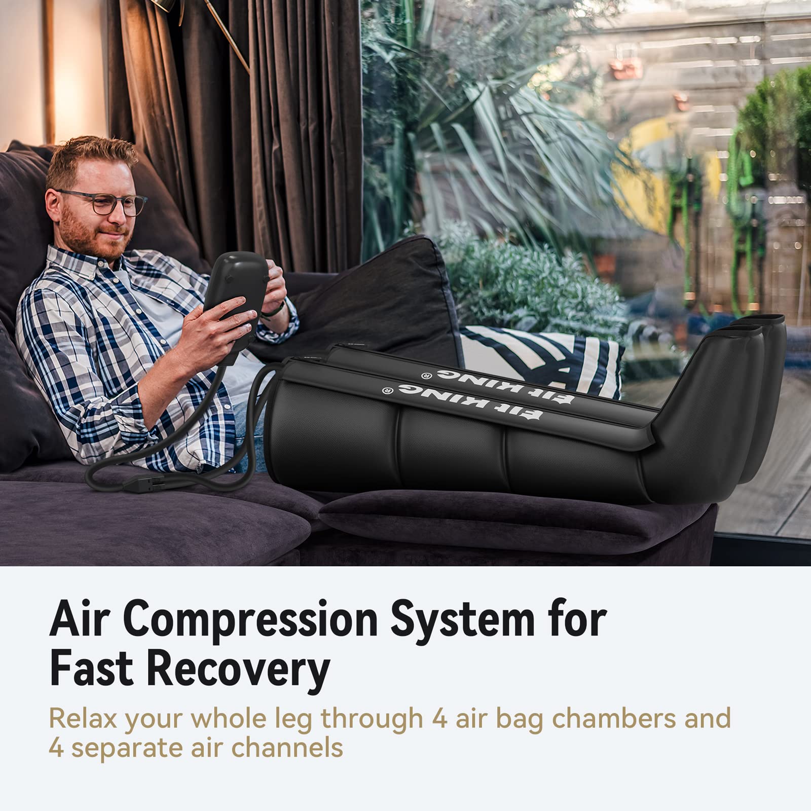 FIT KING Fortschrittliche Fuß- und Bein-Luftmassagestiefel | FT-082A