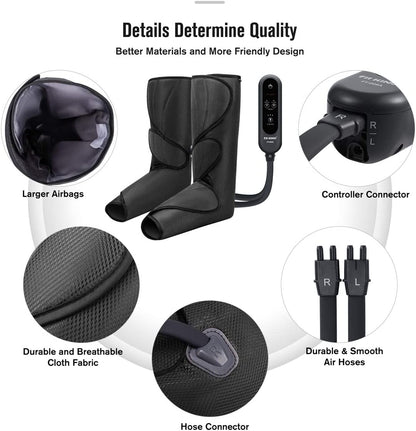 FIT KING Fortschrittliches Bein- und Fußkompressionsmassagegerät | FT-009A