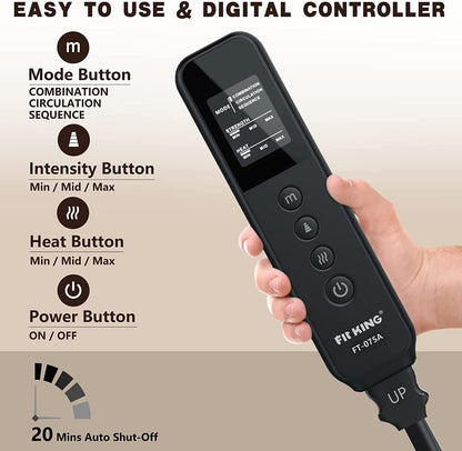 FIT KING Ganzbeinmassagegerät mit fortschrittlicher Wärmetherapie | FT-075A