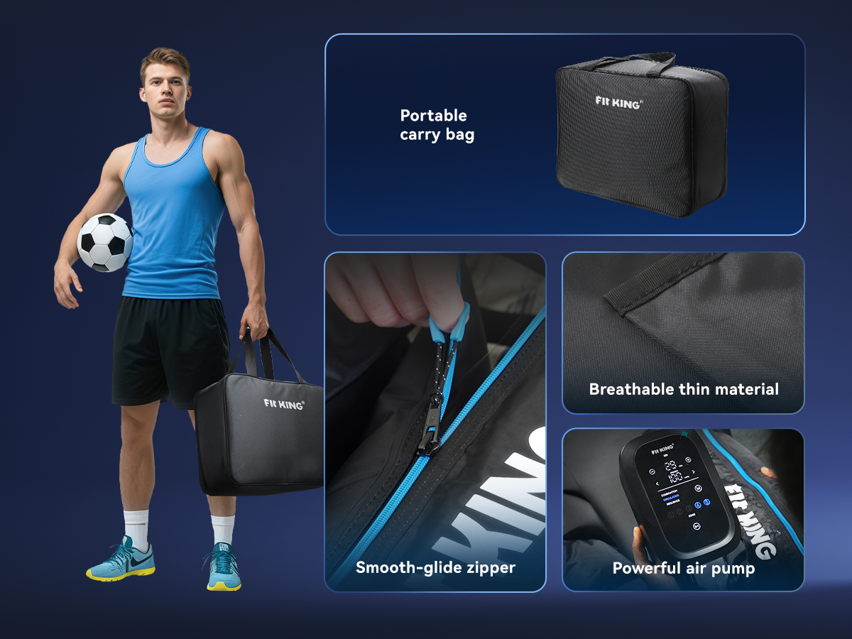 *Neueste* FIT KING 5-Zonen-Massagestiefel mit schnellerem Erholungssystem | FT-115A